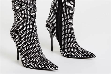 7 YSL Niki Boot Replicas That Are Cheap: K Glitter Look 